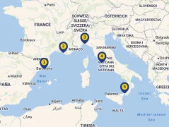 Mapa plavby