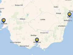 Mapa plavby