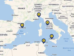 Mapa plavby